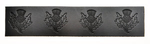 Embossed Thistle Pattern Belt